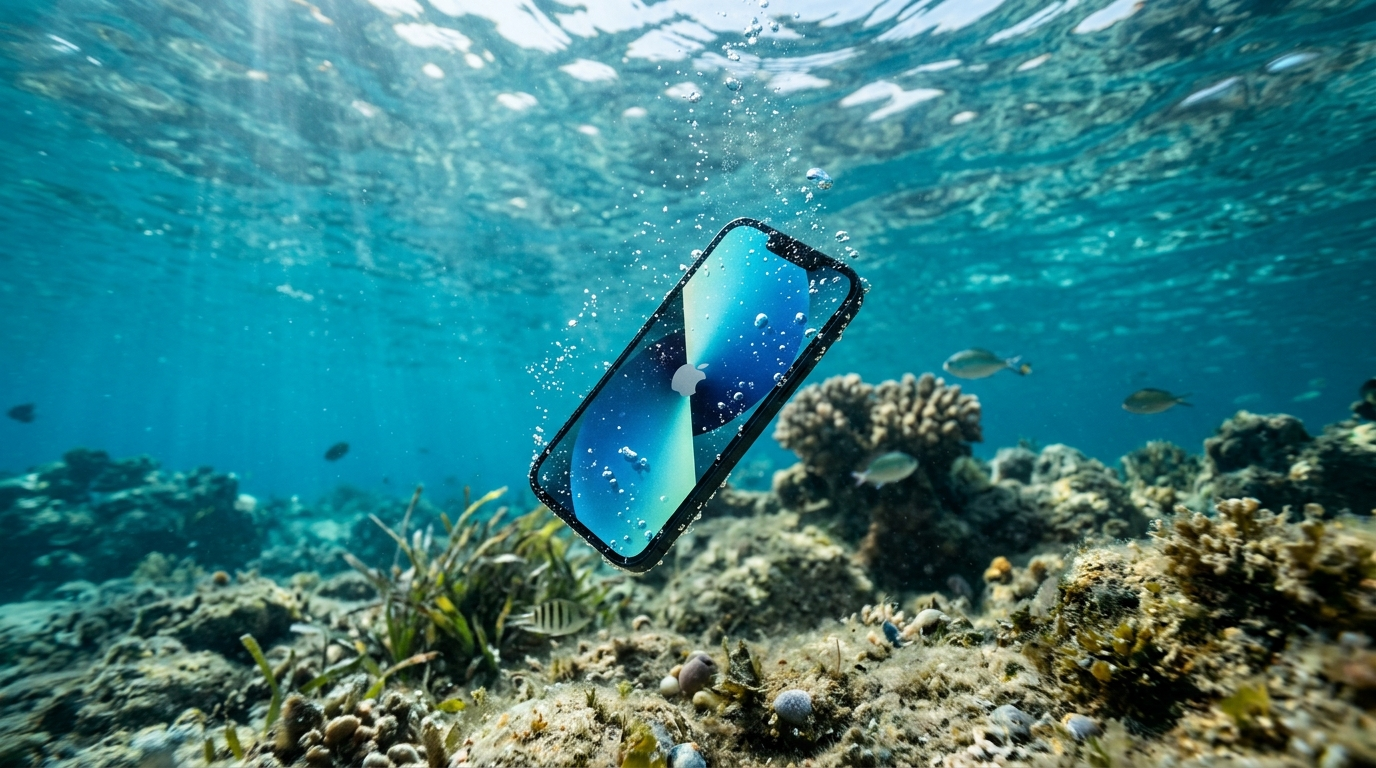 Telefon spadl do bazénu nebo moře — záchrana krok za krokem